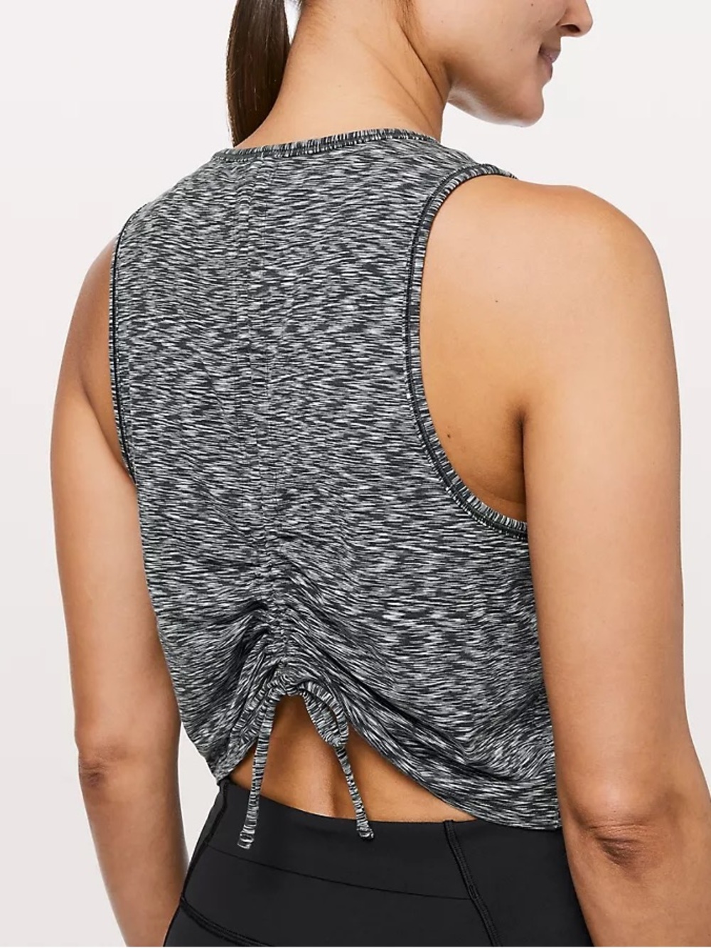 Cinch Me Up Tank Top
ColourSpaced Out Space Dye Black White